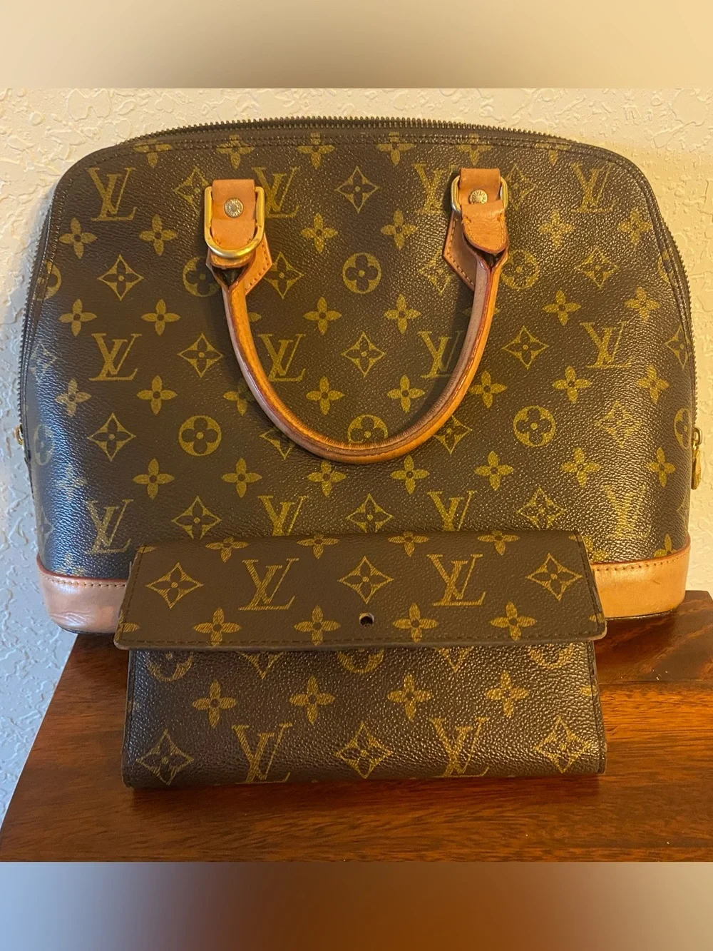 Monogram Structured Handbag + Wallet Bundle | Designer-Inspired - Picture 10 of 10